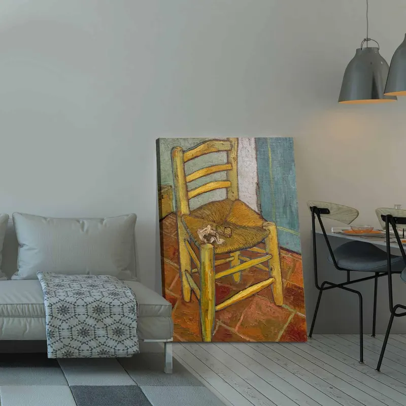 Tablou Canvas Scaun, Multicolor, 100 x 70 cm - Multicolor