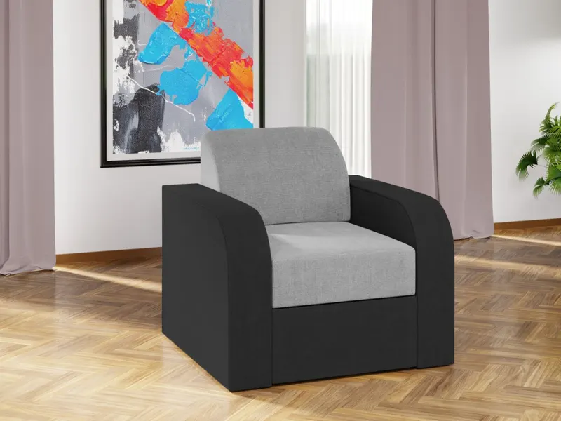Fotoliu Mini Gri Deschis / Gri Antracit — imaginea 2