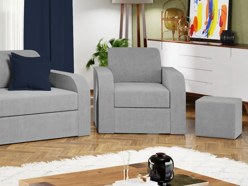 Fotoliu Mini Gri Deschis — imaginea 3