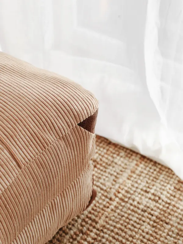 Fotoliu extensibil Fold Kadife, Camel - Bej