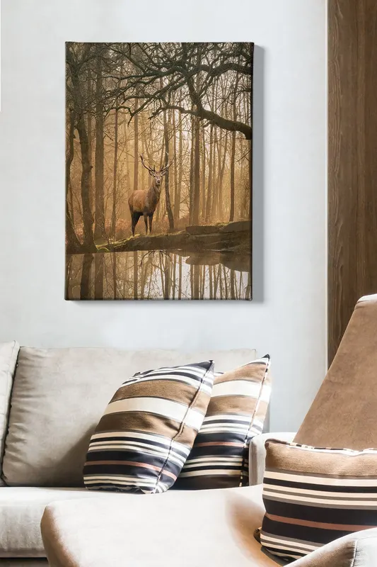 Tablou canvas Kanvas Tablo (70 x 100) - 45, Multicolor, 70x100x3 cm - Multicolor