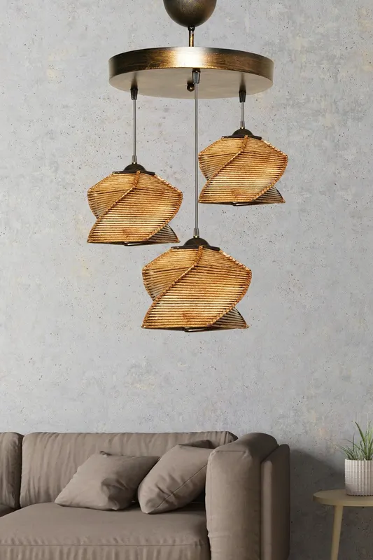 Lustră SP176, Antiquation, Ø35x85 cm - Bronz