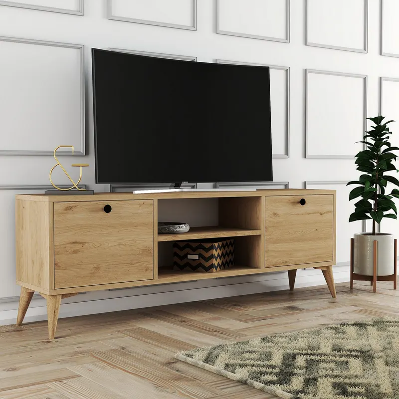 Comodă TV Dolce 1122, Stejar, 138x30x43 cm - Stejar