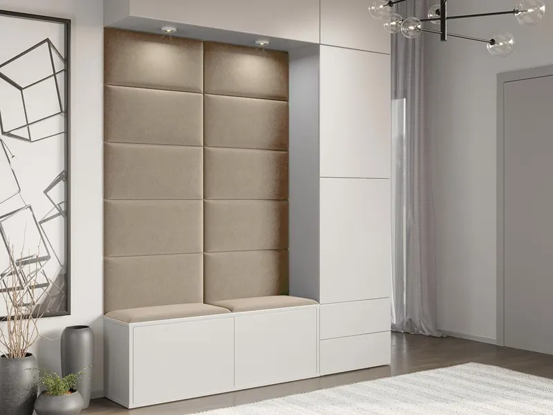 Panou decorativ tapitat - dreptunghi Verde — imaginea 3