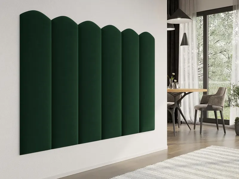 Panou decorativ tapitat - arcada Negru — imaginea 2