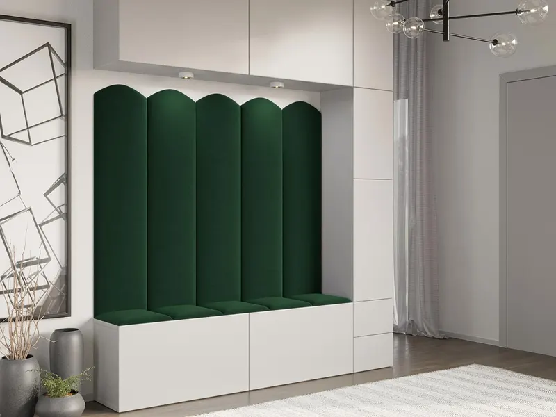 Panou decorativ tapitat - arcada Negru — imaginea 3