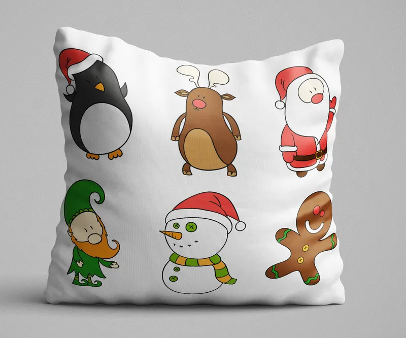 Pernă decorativă KRLNTXMAS-11, Multicolor, 43x43 cm - Multicolor