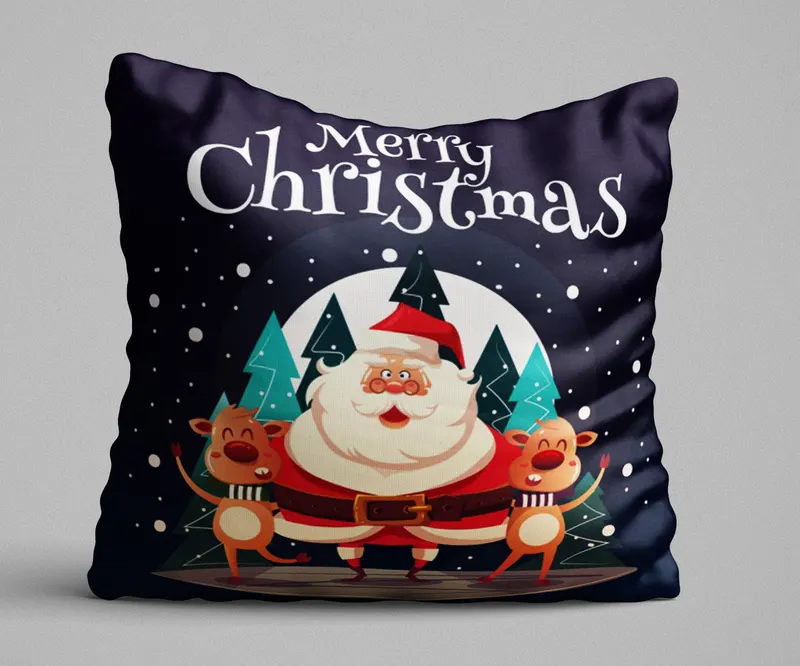 Pernă decorativă KRLNTXMAS-15, Multicolor, 43x43 cm - Multicolor