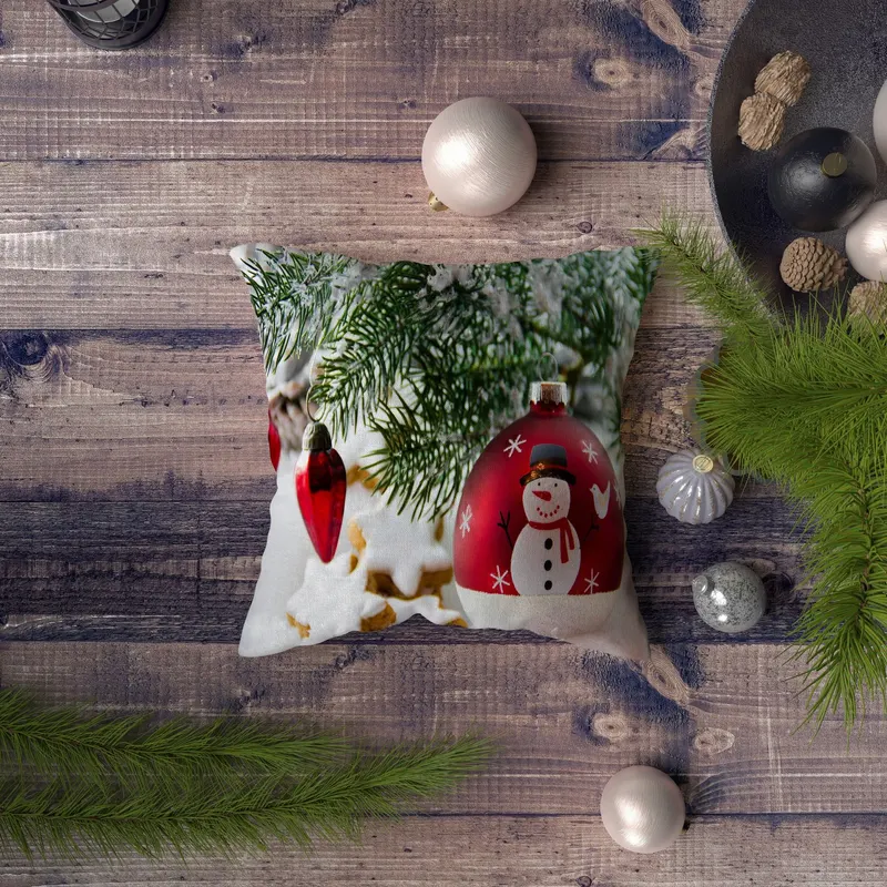 Pernă decorativă NYXMAS032, Multicolor, 43x43 cm - Multicolor