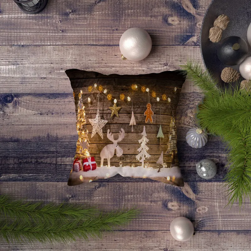 Pernă decorativă NYXMAS059, Multicolor, 43x43 cm - Multicolor