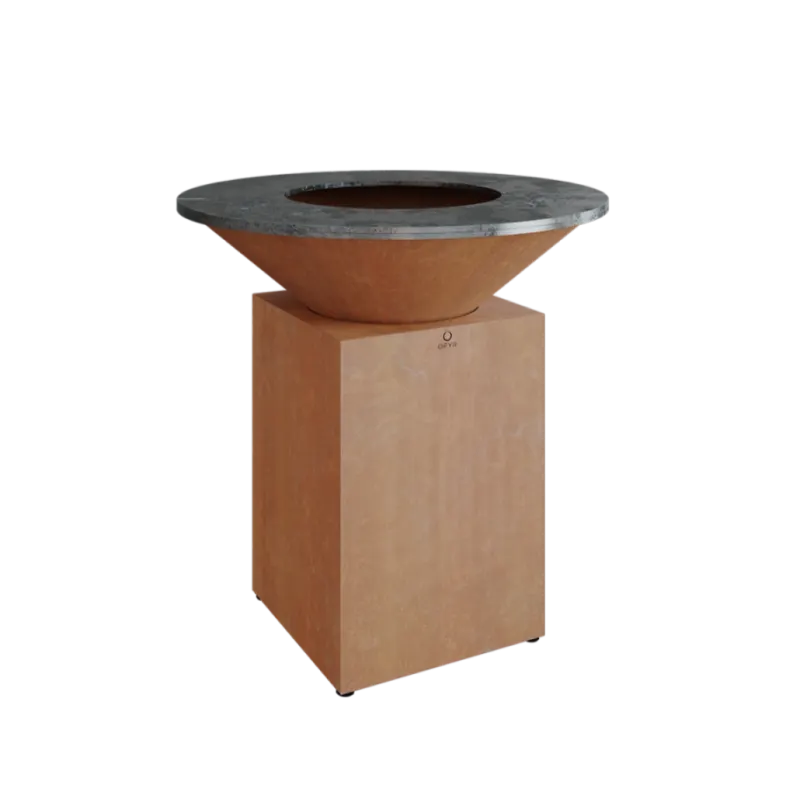 Gratar OFYR Corten 100 cu vatra de gatit pe lemne