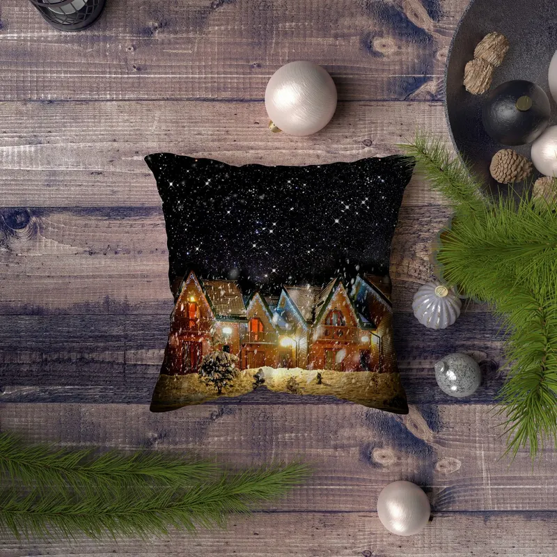 Pernă decorativă NYXMAS065, Multicolor, 43x43 cm - Multicolor