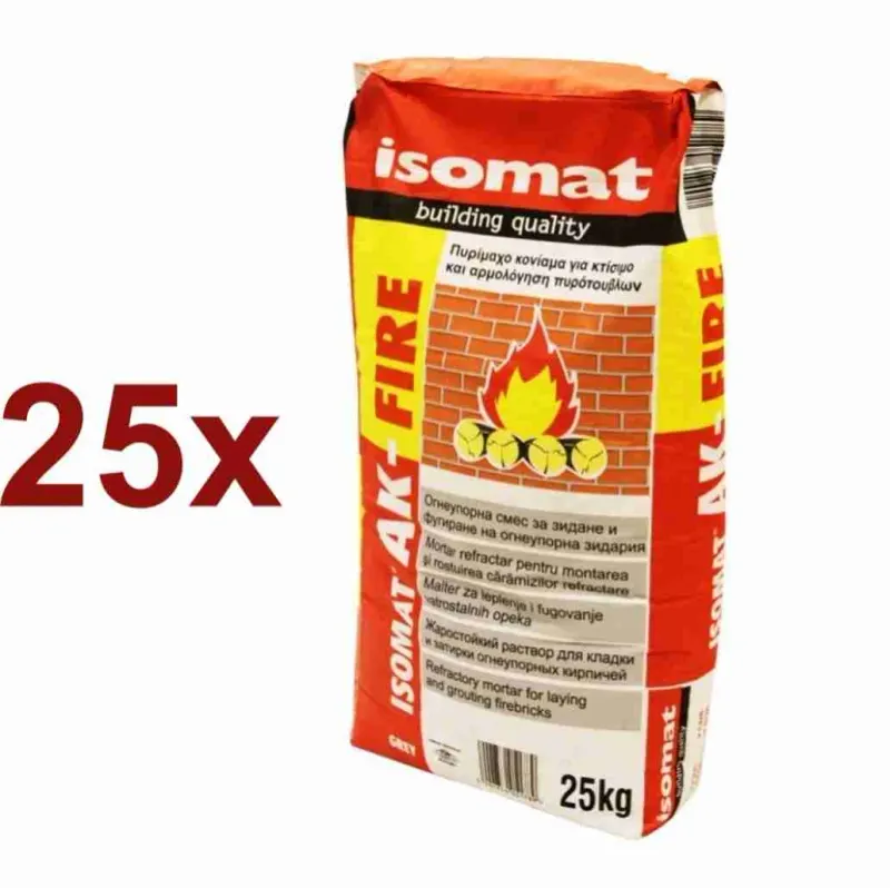 25 x SACI MORTAR DE CIMENT REFRACTAR 1200ºC