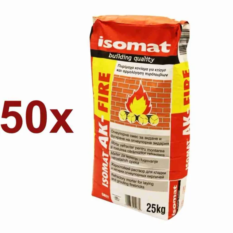 50 x SACI MORTAR DE CIMENT REFRACTAR 1200ºC