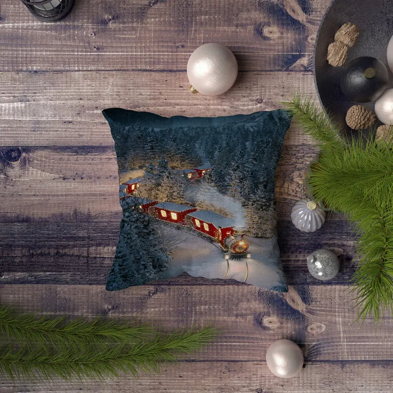 Pernă decorativă NYXMAS086, Multicolor, 43x43 cm - Multicolor