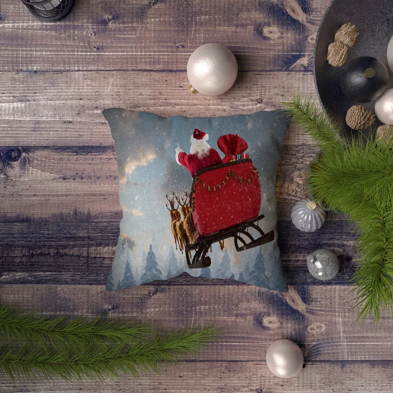 Pernă decorativă NYXMAS088, Multicolor, 43x43 cm - Multicolor