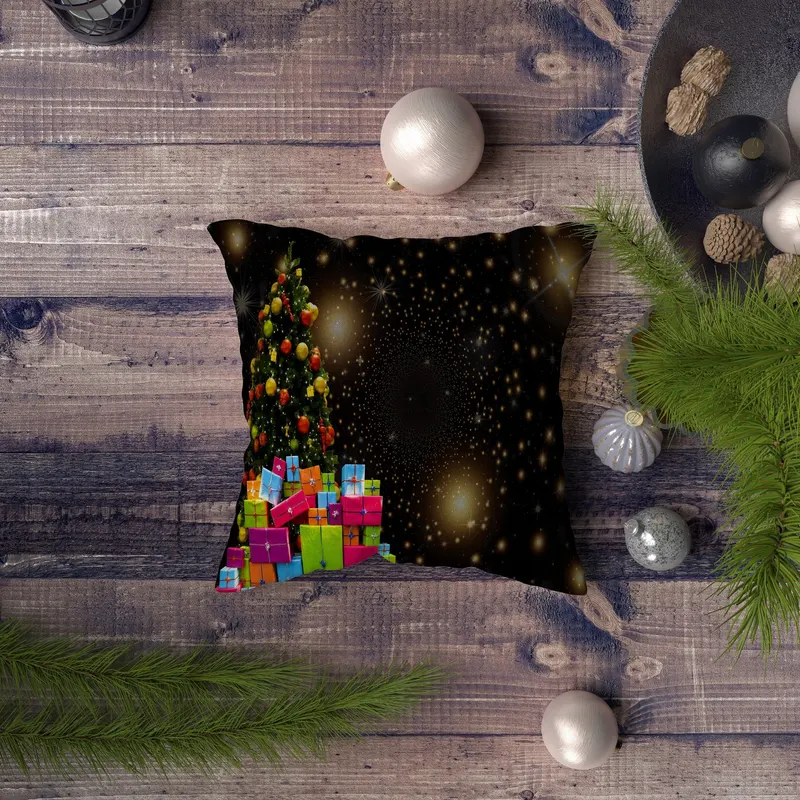 Pernă decorativă NYXMAS034, Multicolor, 43x43 cm - Multicolor