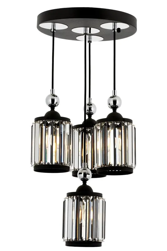 Lustra Hunt Chandelier 4318-4, Negru - Negru