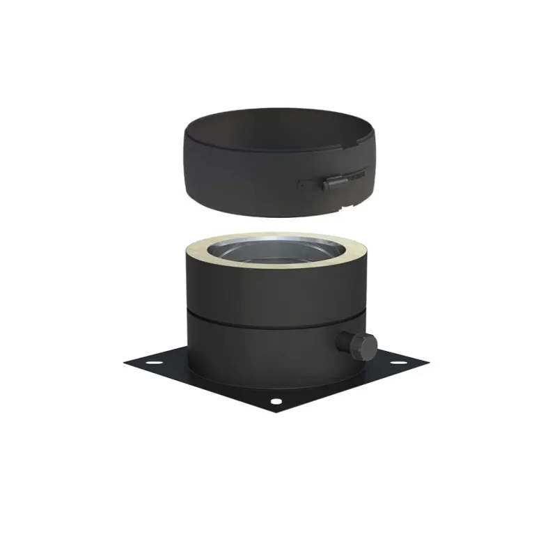 Placa descarcare + colector cu picurator lateral FI130 DW Black