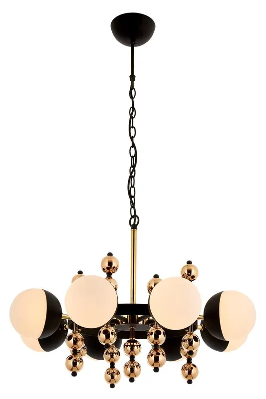 Lustra Hunt Chandelier 4322-8, Negru - Negru
