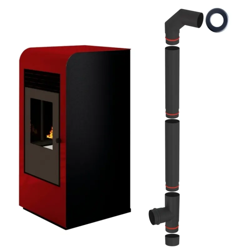 SOBA PE PELETI 2.5-9.5 KW - GIADA BLOOD + piese racordare
