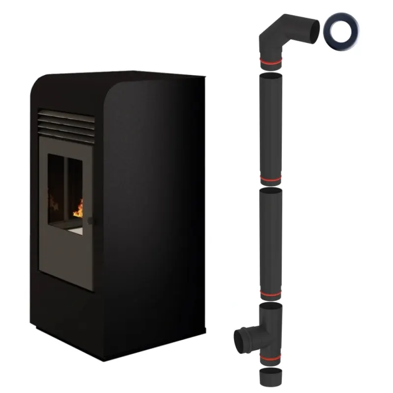 SOBA PE PELETI 2.5-9.5 KW - GIADA CARBON + piese racordare