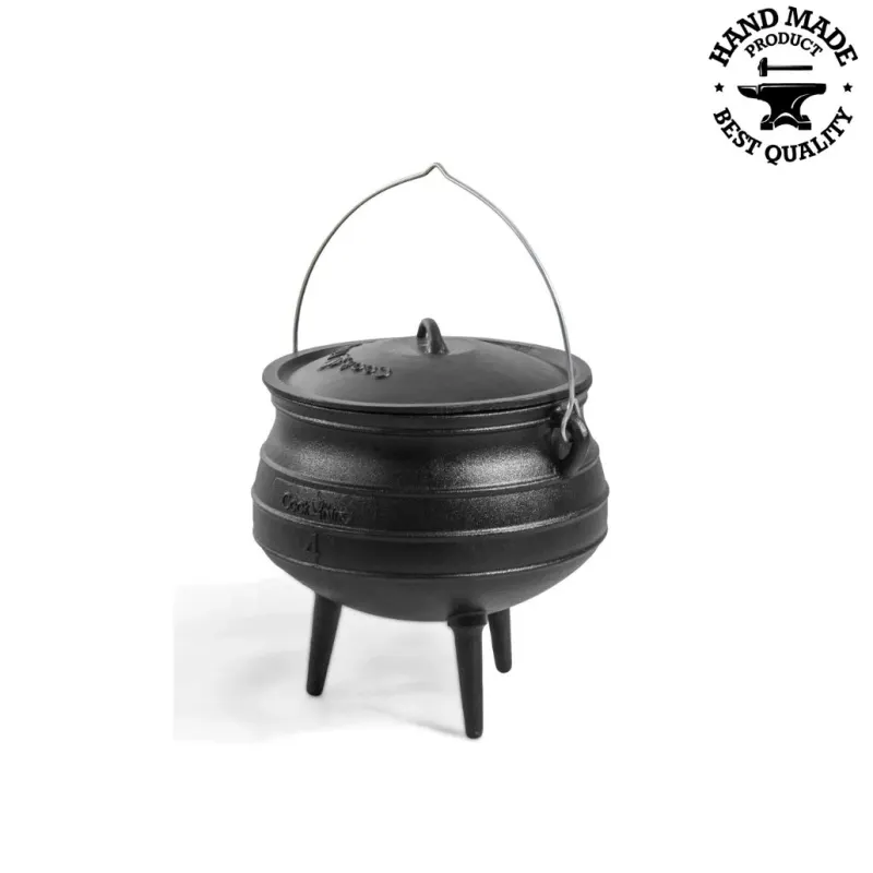 Ceaun de fonta cu capac - 6l