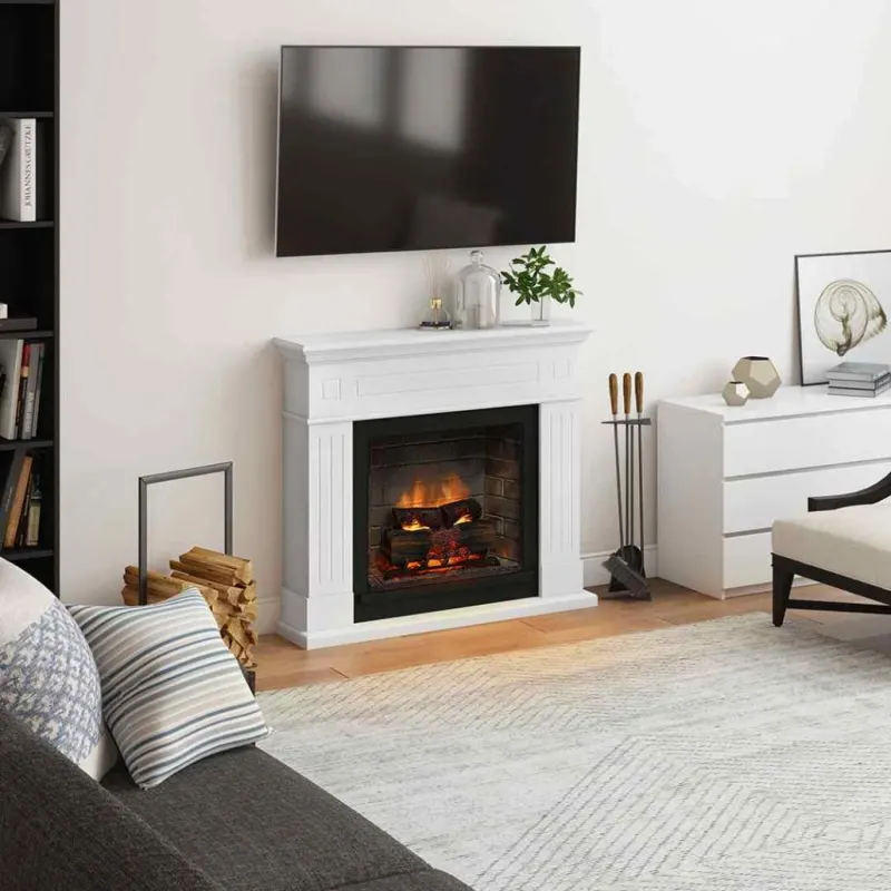 Larsen Pure White semineu electric PowerFlame 2