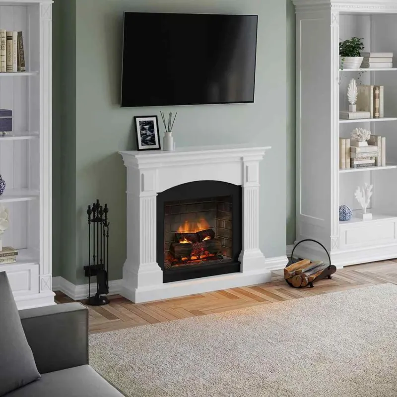 Magna Pure White semineu electric PowerFlame 2