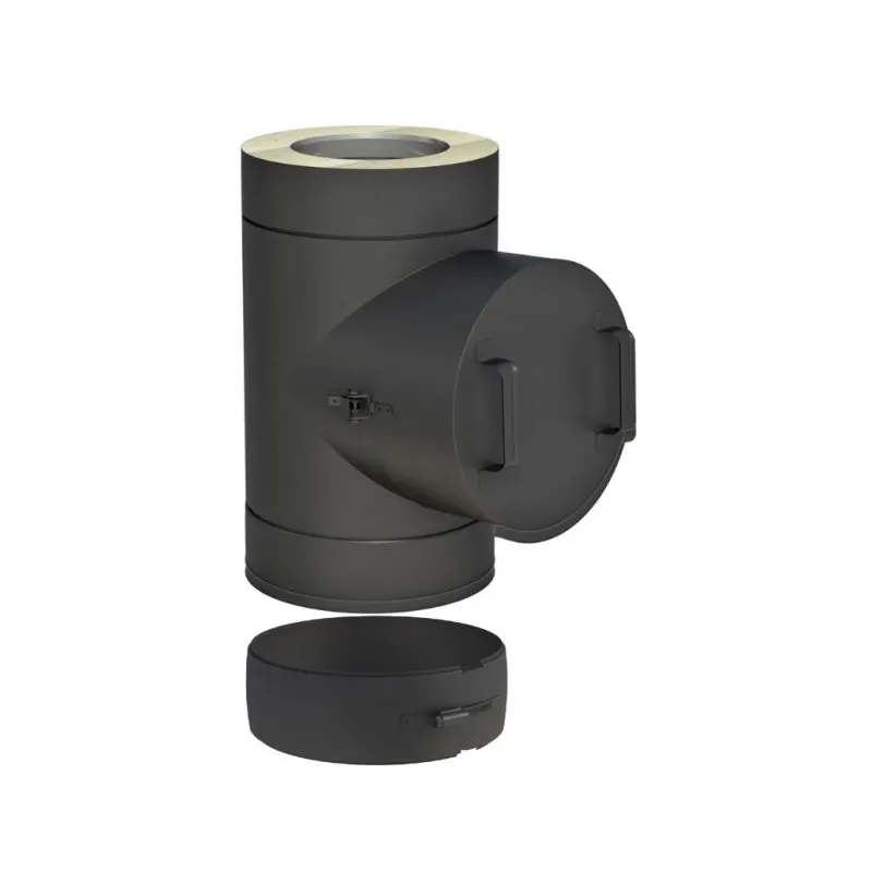 Tub inox izolat cu capac vizitare - DW Black 50 FI200