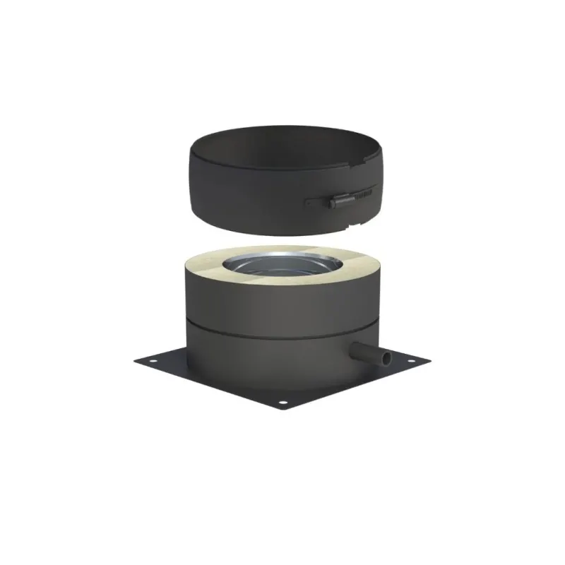 Placa descarcare + colector cu picurator lateral FI200 DW Black 50