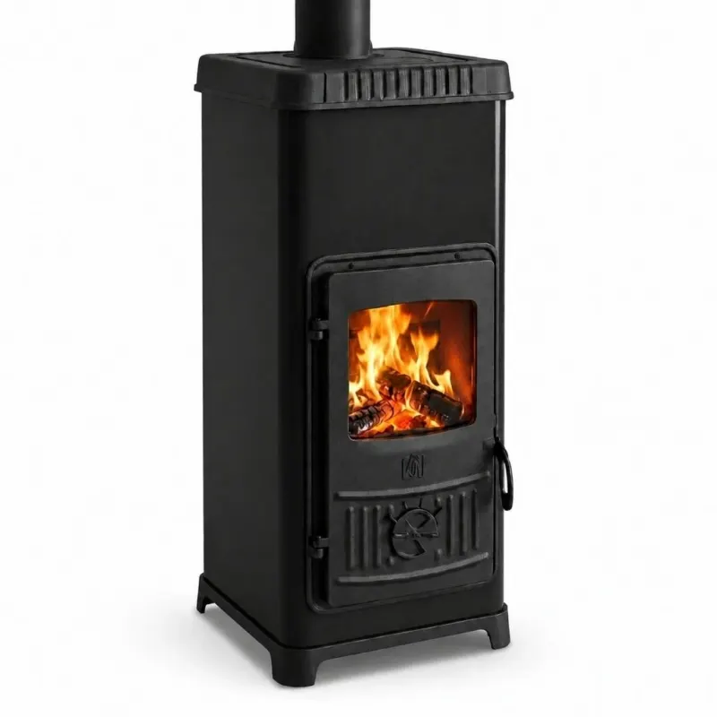 Soba de fonta + plita DONA Negru 7-9 kW, 81,9%, A+