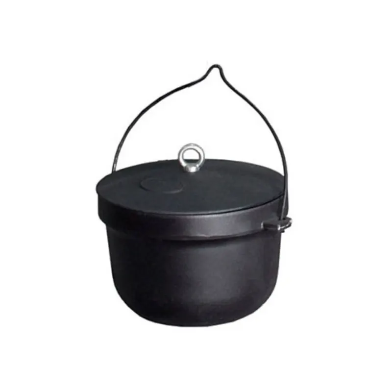 Ceaun de fonta cu capac - 10l