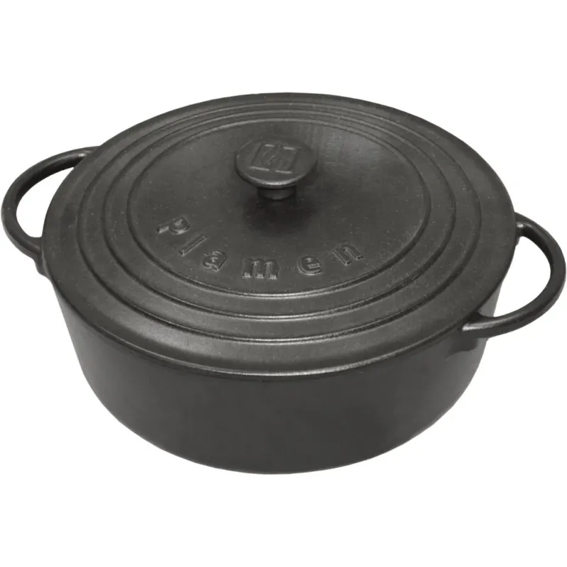 Oala rotunda din fonta cu capac - 5.7L