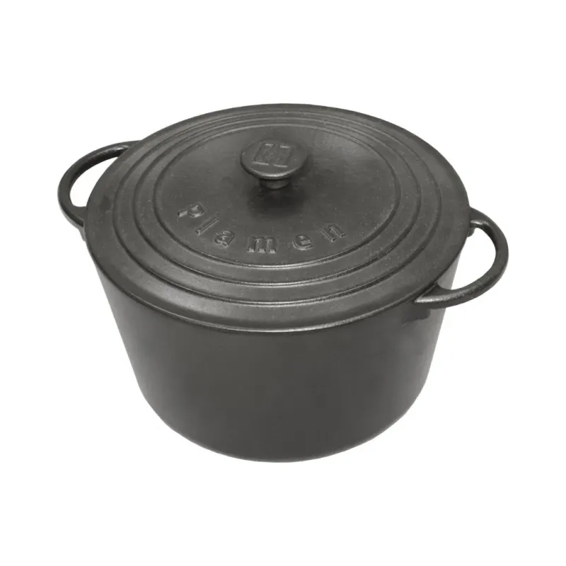 Oala rotunda din fonta cu capac - 8.6l