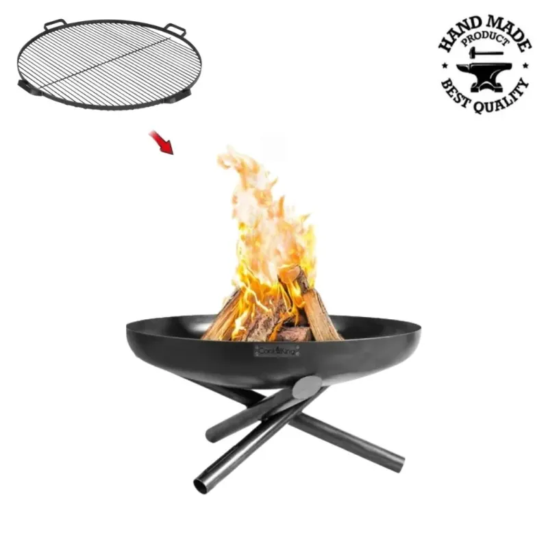 Pachet Vatra INDIANA 60 cm cu grilaj otel