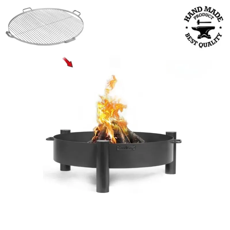 Pachet Vatra HAITI 60 cm cu grilaj inox