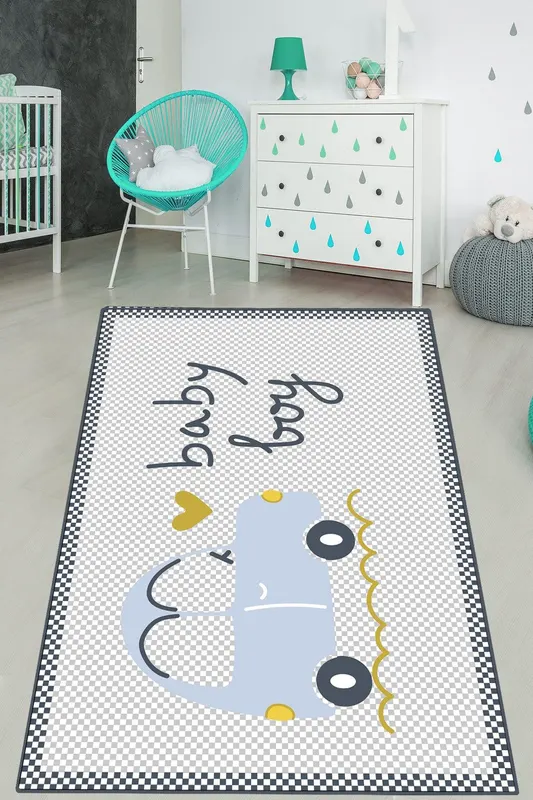 Covor de Copii Baby Boy Masina, Multicolor (diverse dimensiuni) - arsiv3 / Multicolor