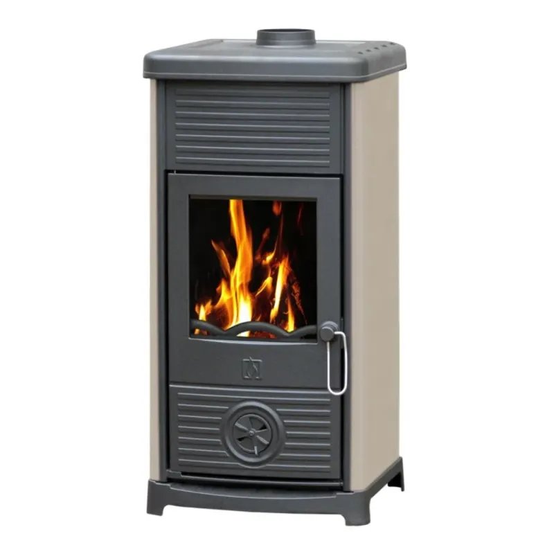 Soba de fonta + plita MAIA Crem, 6-9 kW, A+