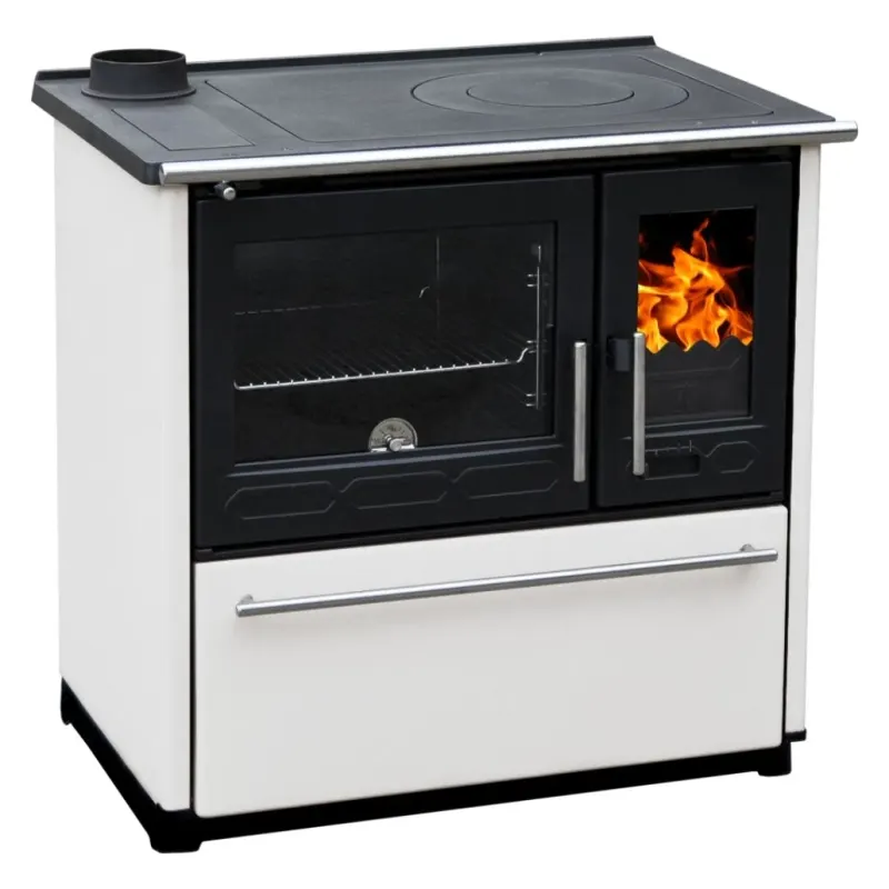 Soba de gatit P85 Alb cu plita si cuptor - 8kW - racord stanga