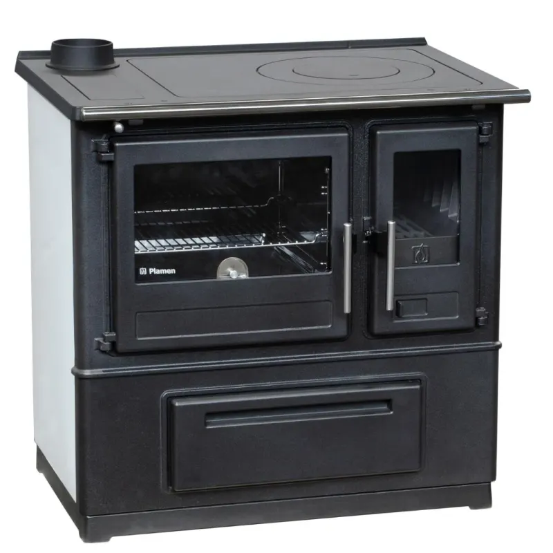 Soba de gatit SL85 Alb cu plita si cuptor - 8kW - racord stanga