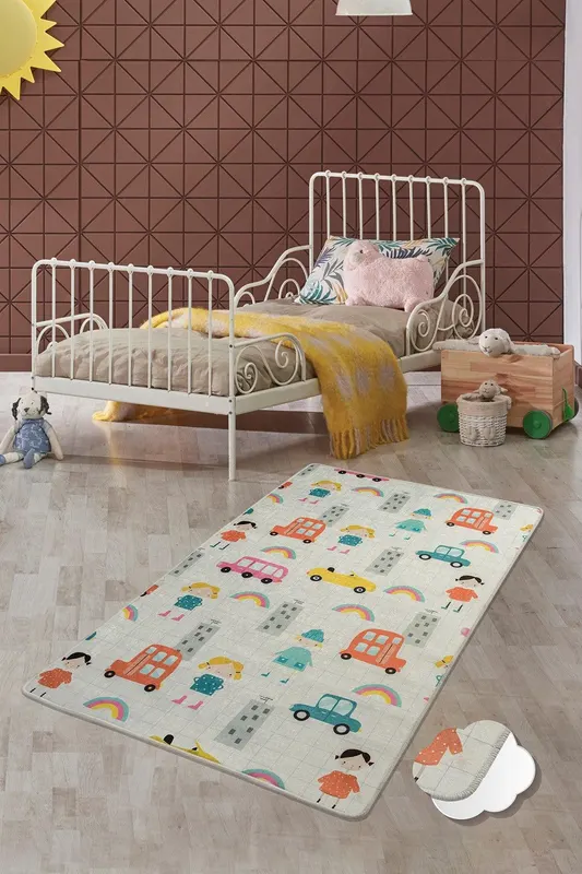 Covor de Copii Oras Colorat, Multicolor (diverse dimensiuni) - arsiv / Multicolor
