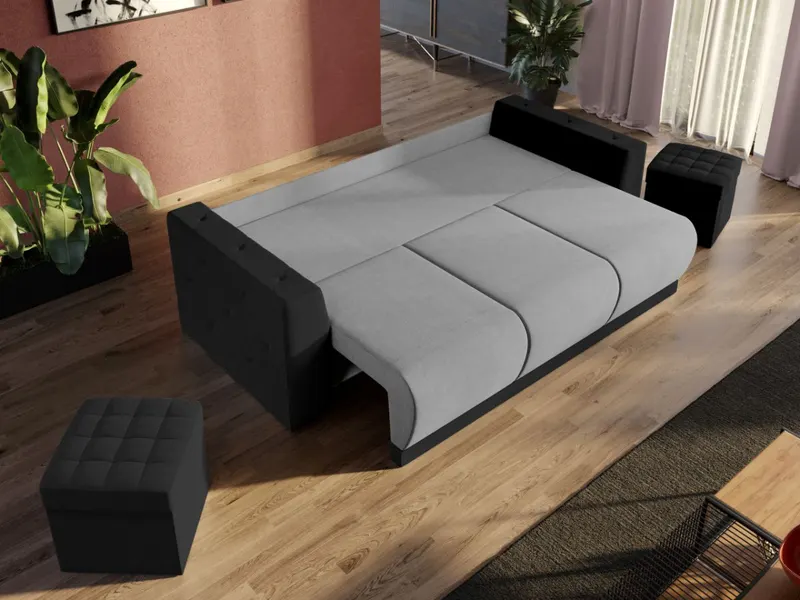 Canapea Luna Gri Deschis / Antracit — imaginea 3