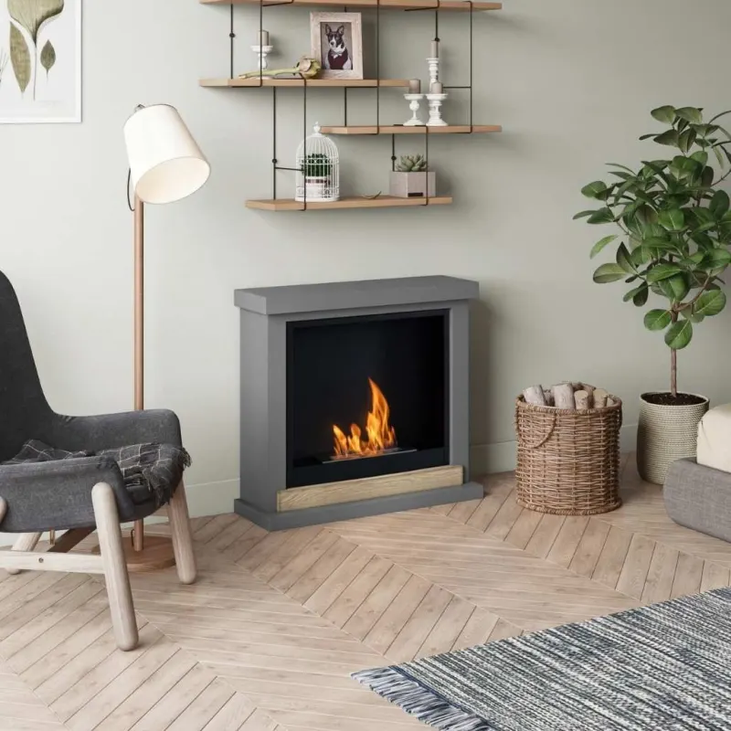 Hagen Solid Grey Semineu cu bioetanol FreeFlame