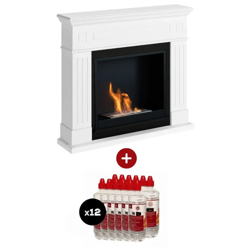 Pachet Larsen Pure White Semineu + 12L bioetanol