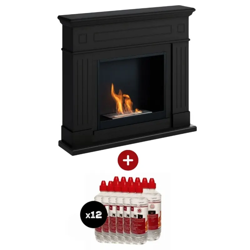 Pachet Larsen Deep Black Semineu + 12L bioetanol