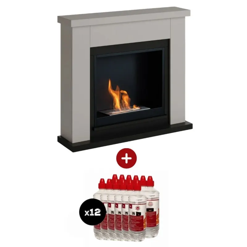 Pachet Frode Light Beige Semineu + 12L bioetanol