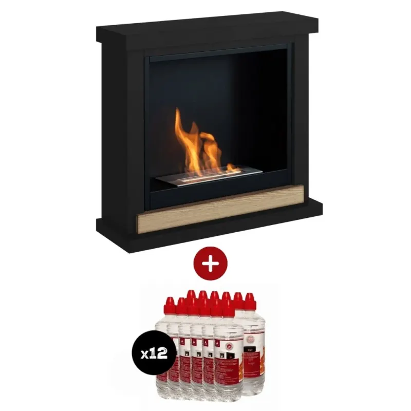 Pachet Hagen Deep Black Semineu + 12L bioetanol