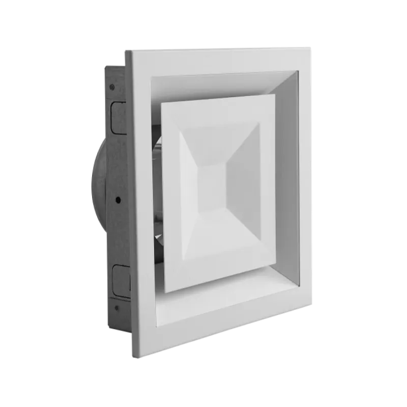 Anemostat patrat alb - fi125 - reglaj directional