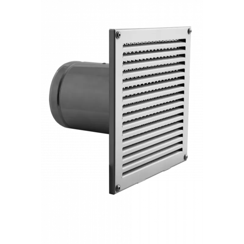 Grila admisie inox fi100 slim - anti ploaie